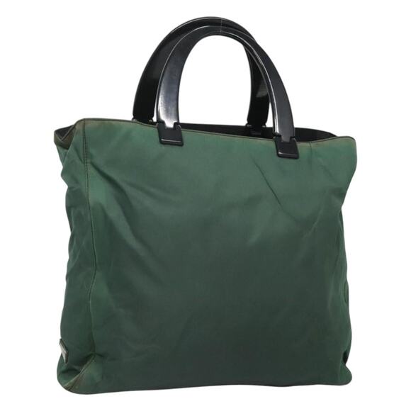 PRADA Hand Bag Nylon Khaki - Picture 1 of 13